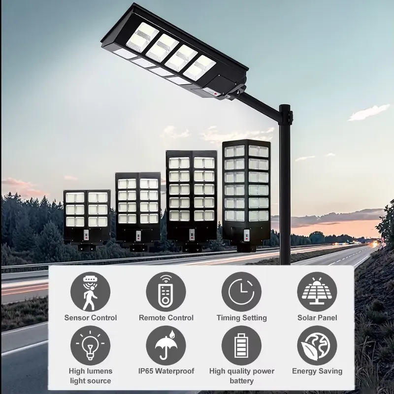 Outdoor Lighting Motion Sensor - 9W Solar LED Street Light Outdoor