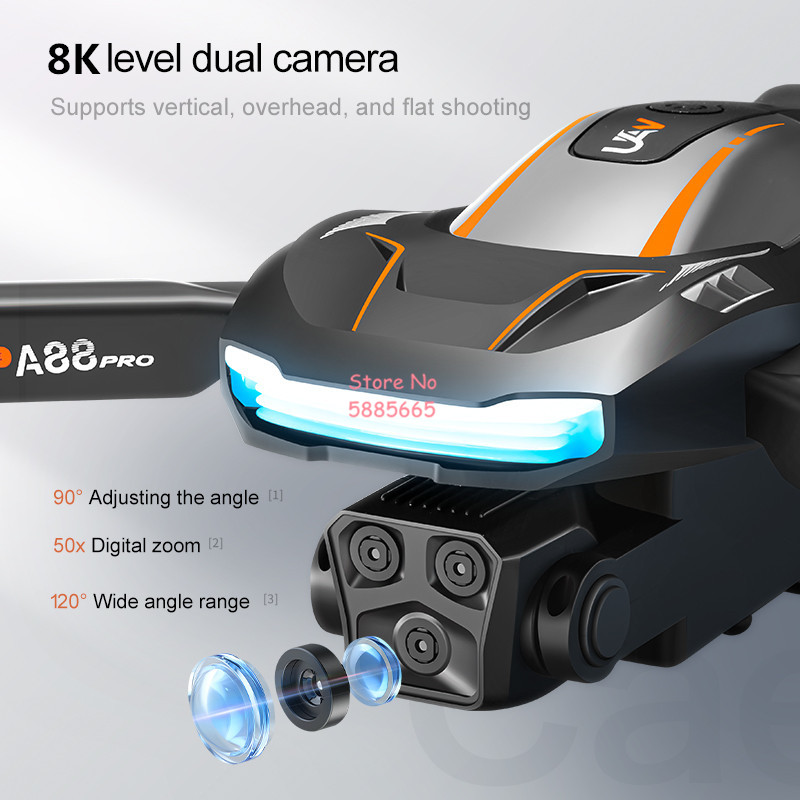 8K Aerial Photography Optical  - Outdoor Lighting Battery Operated ulasan dan harga