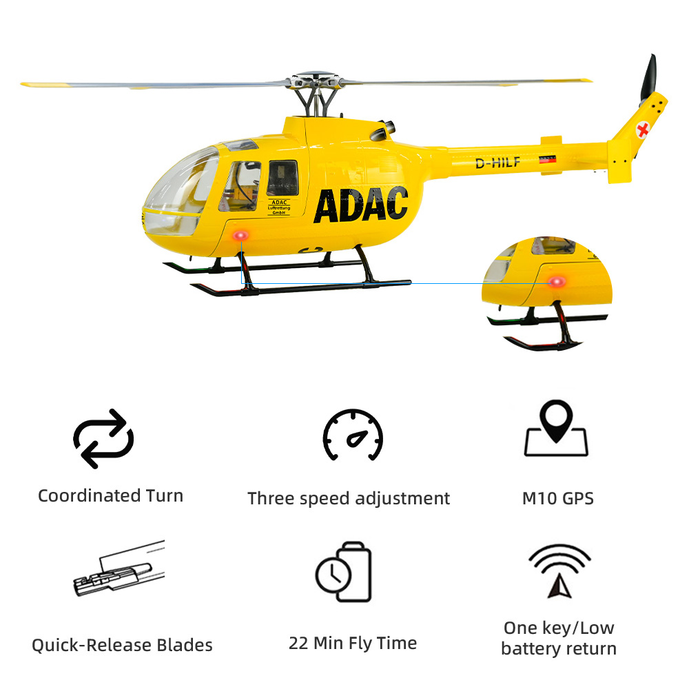 FLY WING BO105 Scale Helicopte - Outdoor Lighting Battery Operated ulasan dan harga