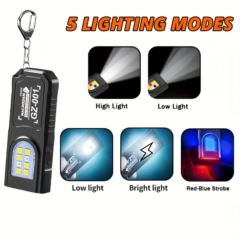 LED COB Flashlight Type C Rech - Led Flood Light ulasan dan harga