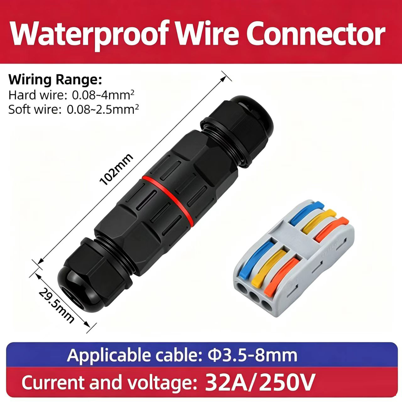 1Pc 2 Pin 3 Pin Wire Connector - Outdoor Lighting Voltage ulasan dan harga