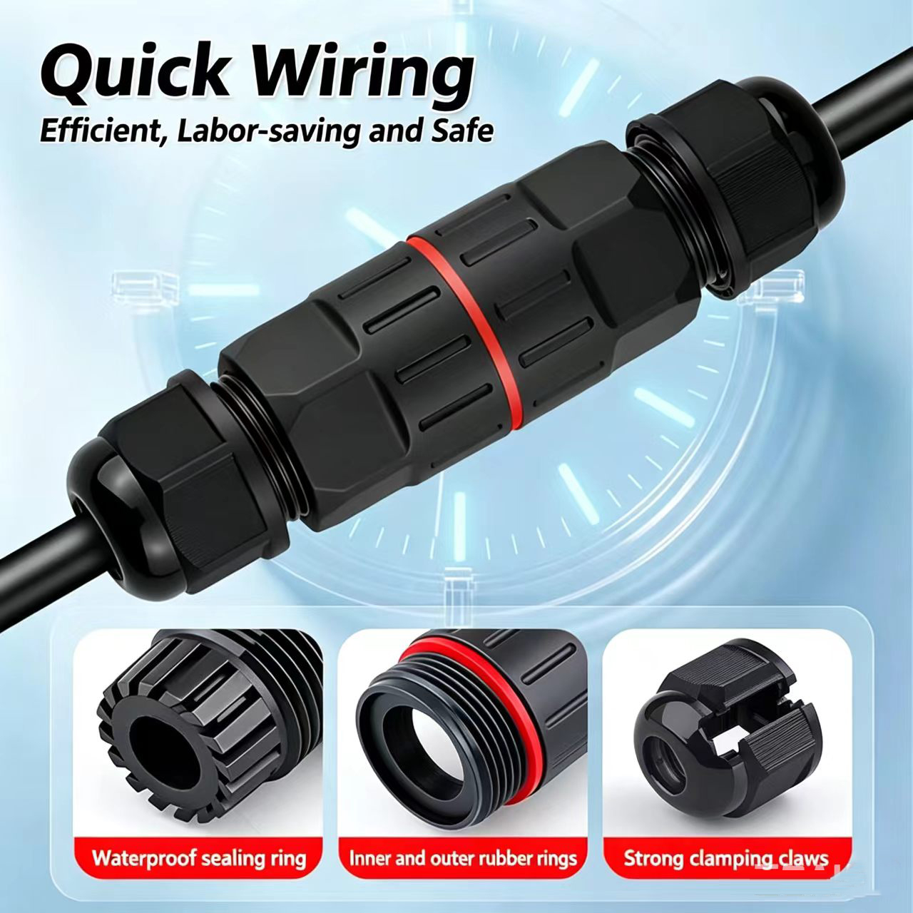 1Pc 2 Pin 3 Pin Wire Connector - Outdoor Lighting Voltage ulasan dan harga
