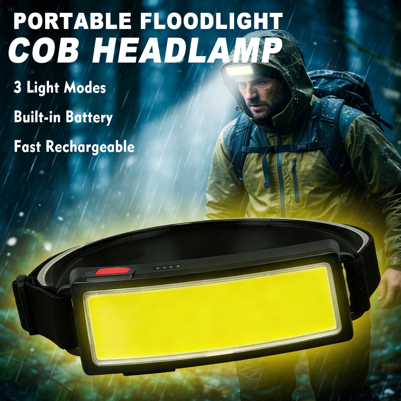 Powerful COB LED Headlamp 4 Li - Led Flood Light ulasan dan harga