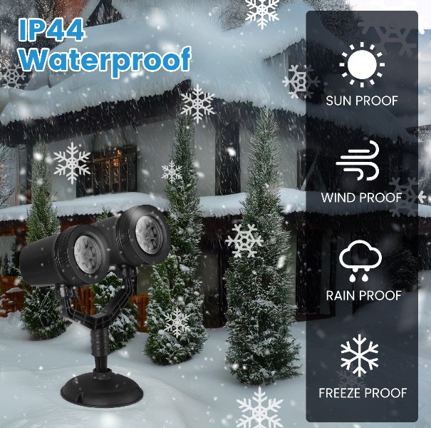 Christmas Snowflake Projector  - Xmas Outdoor Lighting Decorations ulasan dan harga