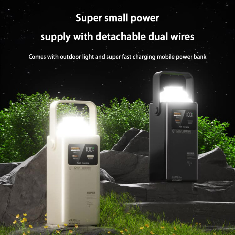 120W Power Bank 200000mAh Larg - Outdoor Lighting Battery Operated ulasan dan harga