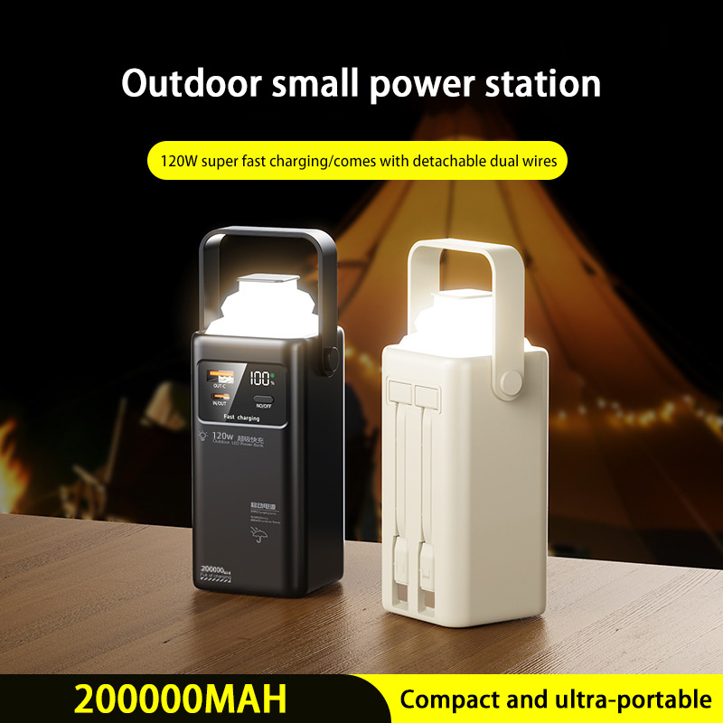 120W Power Bank 200000mAh Larg - Outdoor Lighting Battery Operated ulasan dan harga