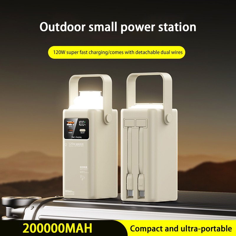 120W Power Bank 200000mAh Larg - Outdoor Lighting Battery Operated ulasan dan harga