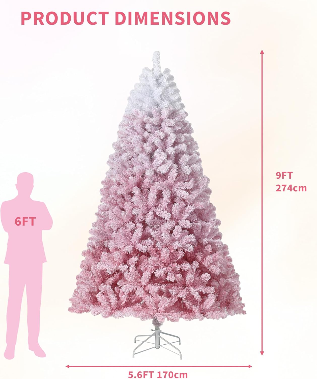 9Ft Pre-Lit Artificial Christm - Xmas Outdoor Lighting Decorations ulasan dan harga