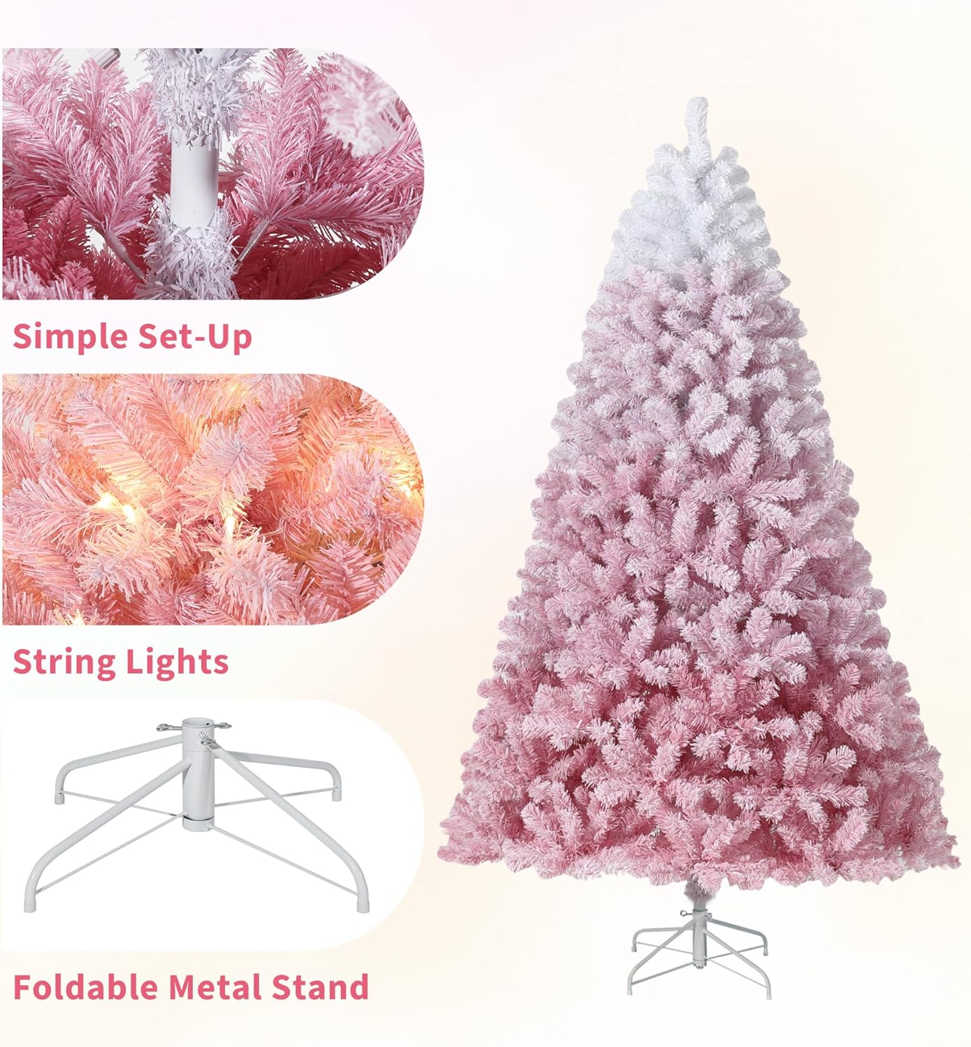 9Ft Pre-Lit Artificial Christm - Xmas Outdoor Lighting Decorations ulasan dan harga