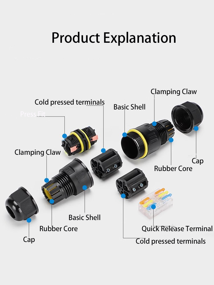 IP68 Outdoor Waterproof Electr - Outdoor Lighting Wire Connectors ulasan dan harga