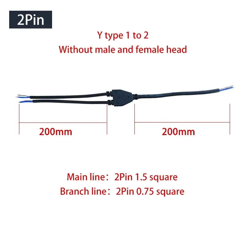 Waterproof Y-Type Wire Splitte - Outdoor Lighting Wire Connectors ulasan dan harga