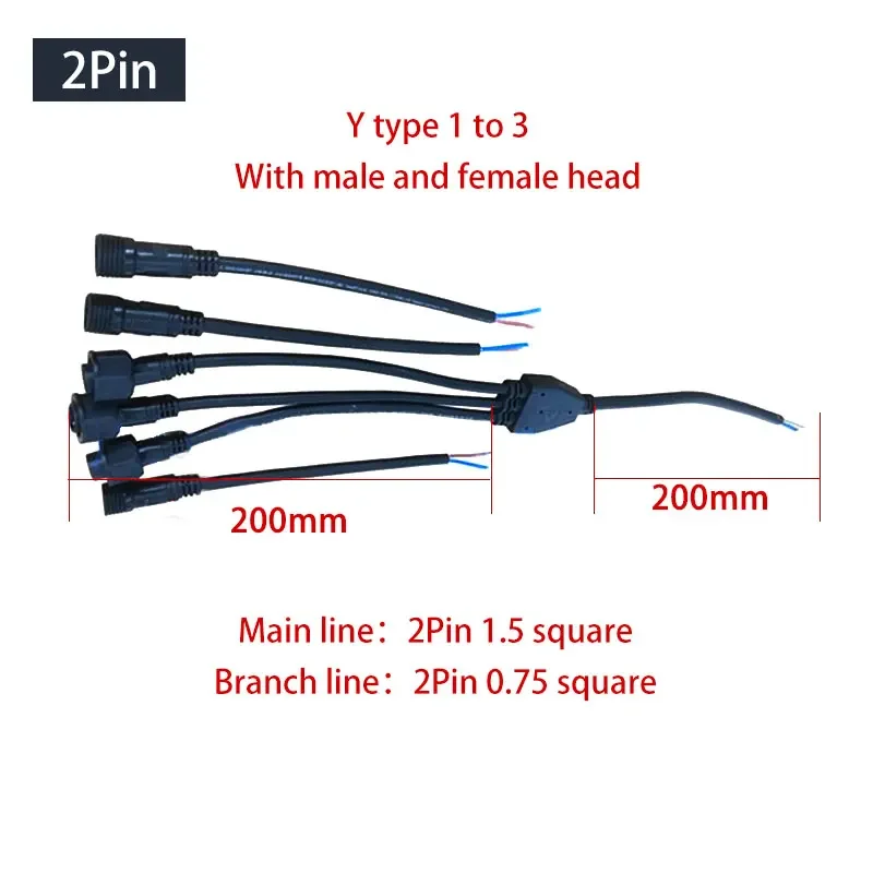 Waterproof Y-Type Wire Splitte - Outdoor Lighting Wire Connectors ulasan dan harga