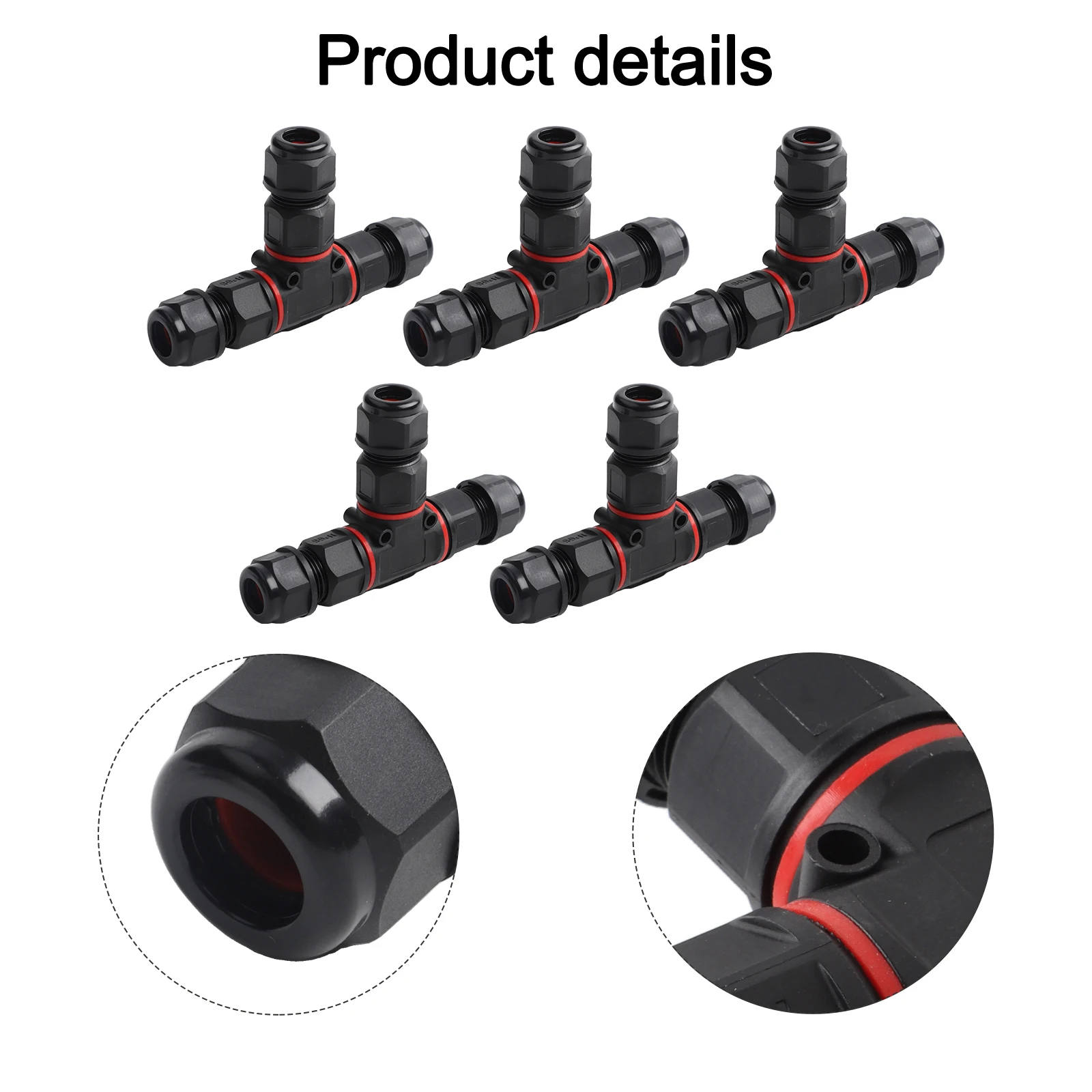 5Pcs IP68 Waterproof 3 Pin T S - Outdoor Lighting Wire Connectors ulasan dan harga