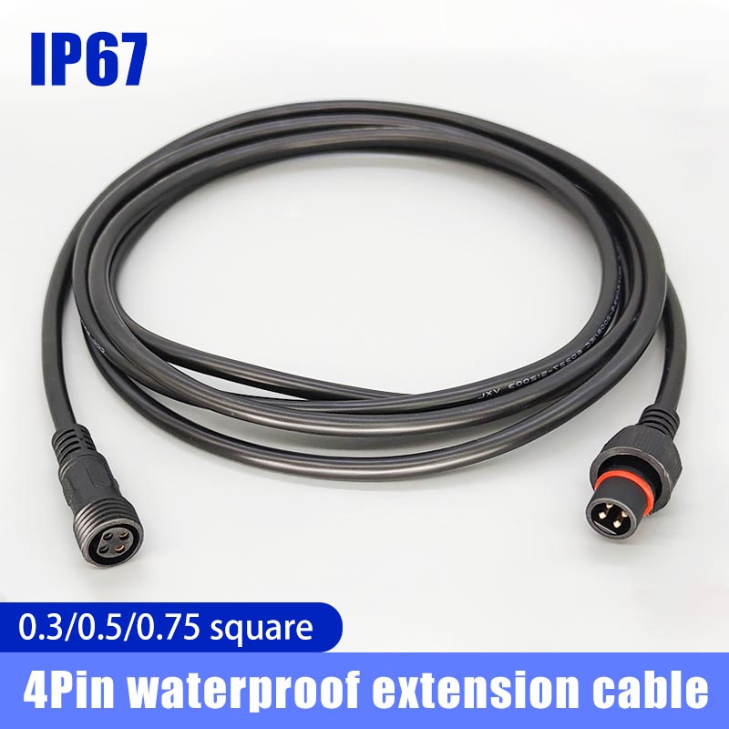 Male Famale Plug Cable 4Pin Wa - Outdoor Lighting Wire Connectors ulasan dan harga