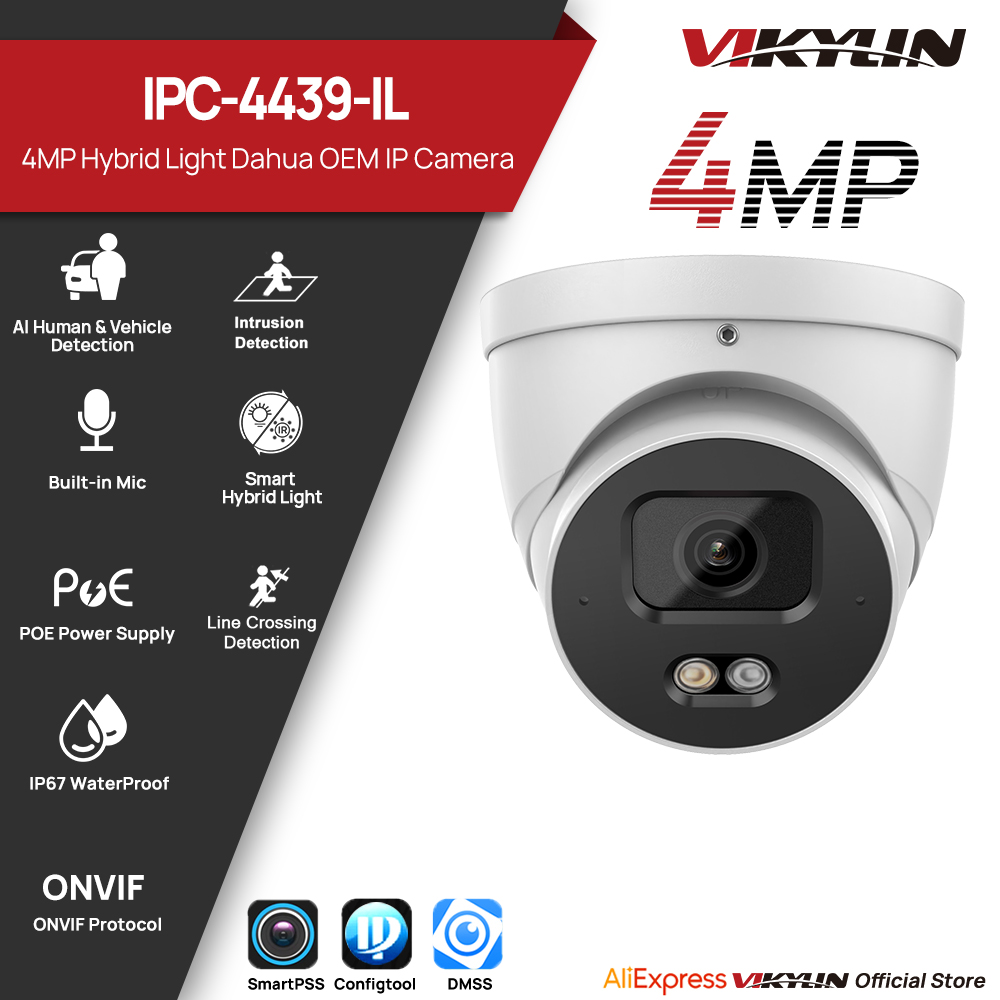 VIKYLIN 4MP IP Security Camera - Outdoor Lighting Voltage ulasan dan harga