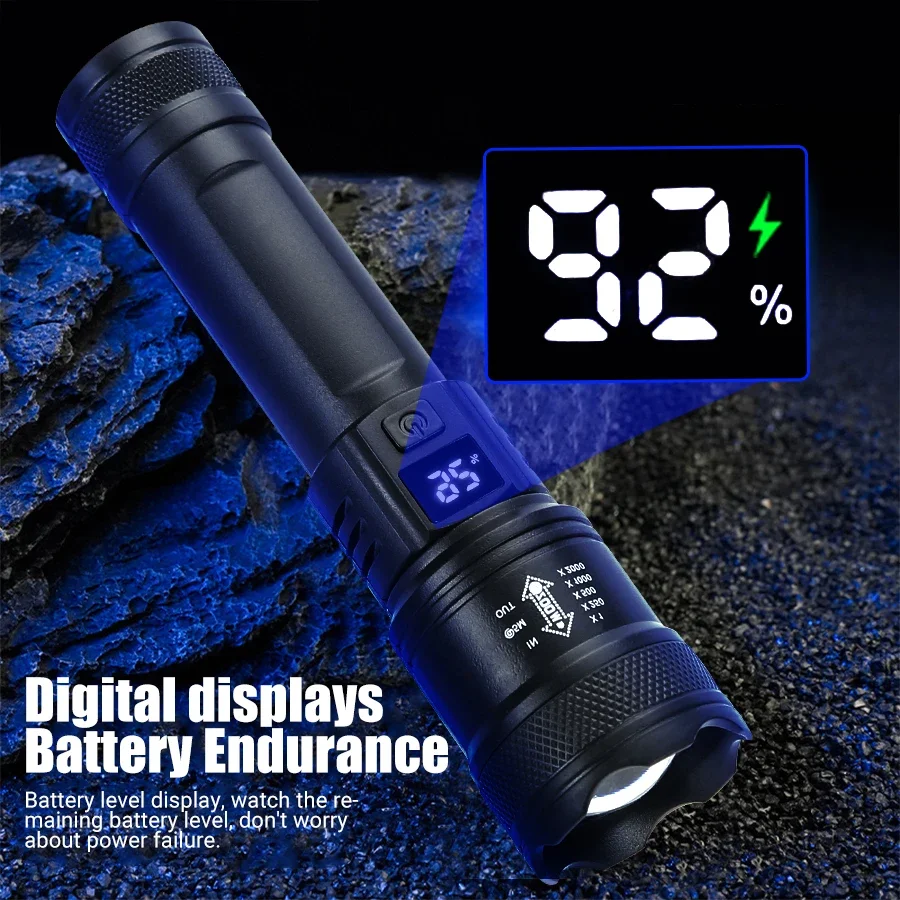 9900LM Powerful LED Flashlight - Outdoor Lighting Battery Operated ulasan dan harga