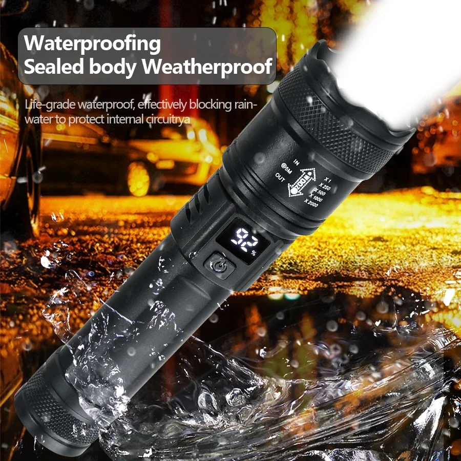 9900LM Powerful LED Flashlight - Outdoor Lighting Battery Operated ulasan dan harga