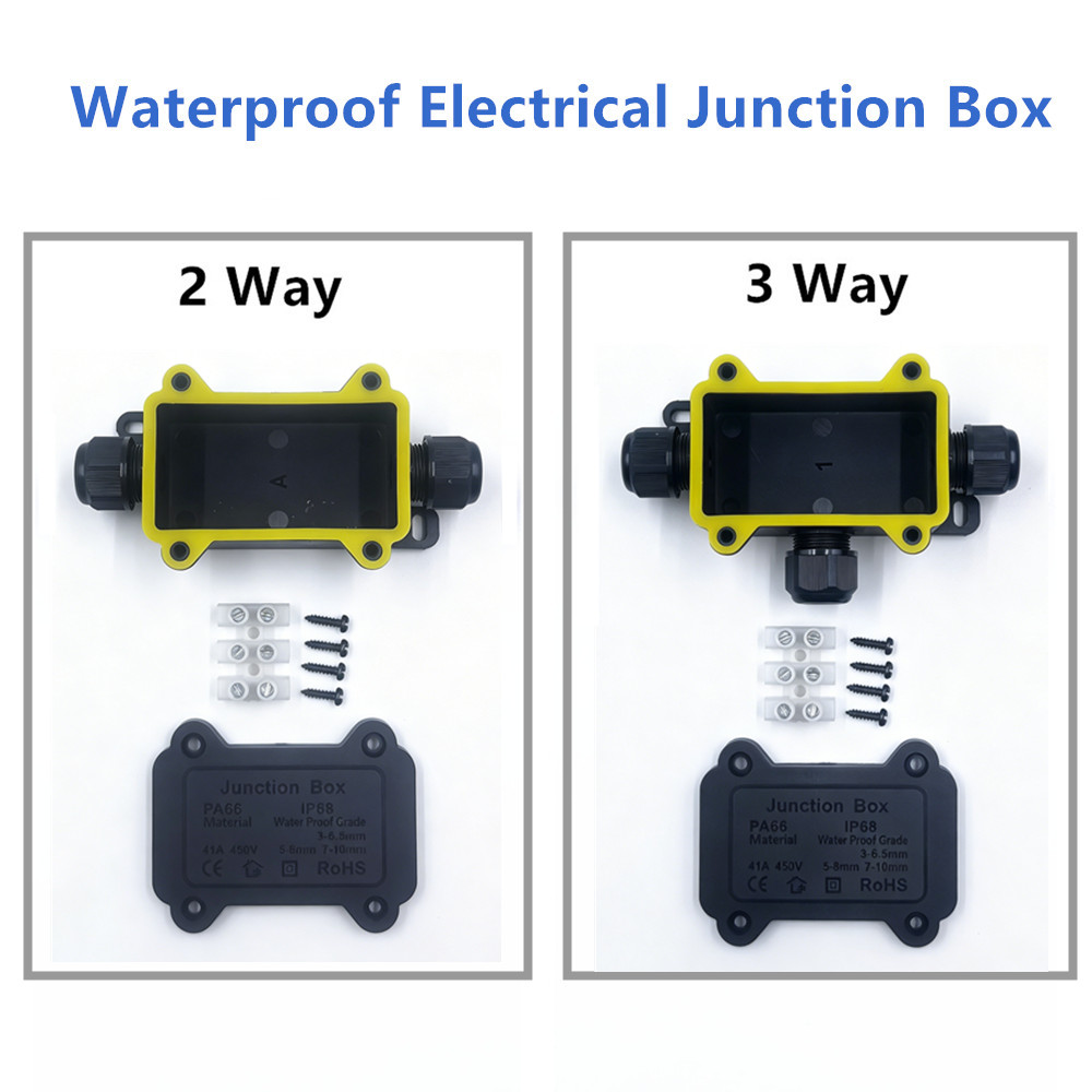 IP68 Waterproof Junction Box 2 - Outdoor Lighting Wire Connectors ulasan dan harga