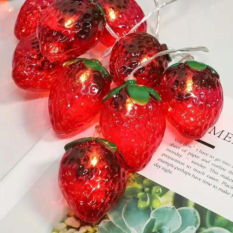 10/20/30/40 LED Strawberry Fai - Outdoor Lighting Battery Operated ulasan dan harga
