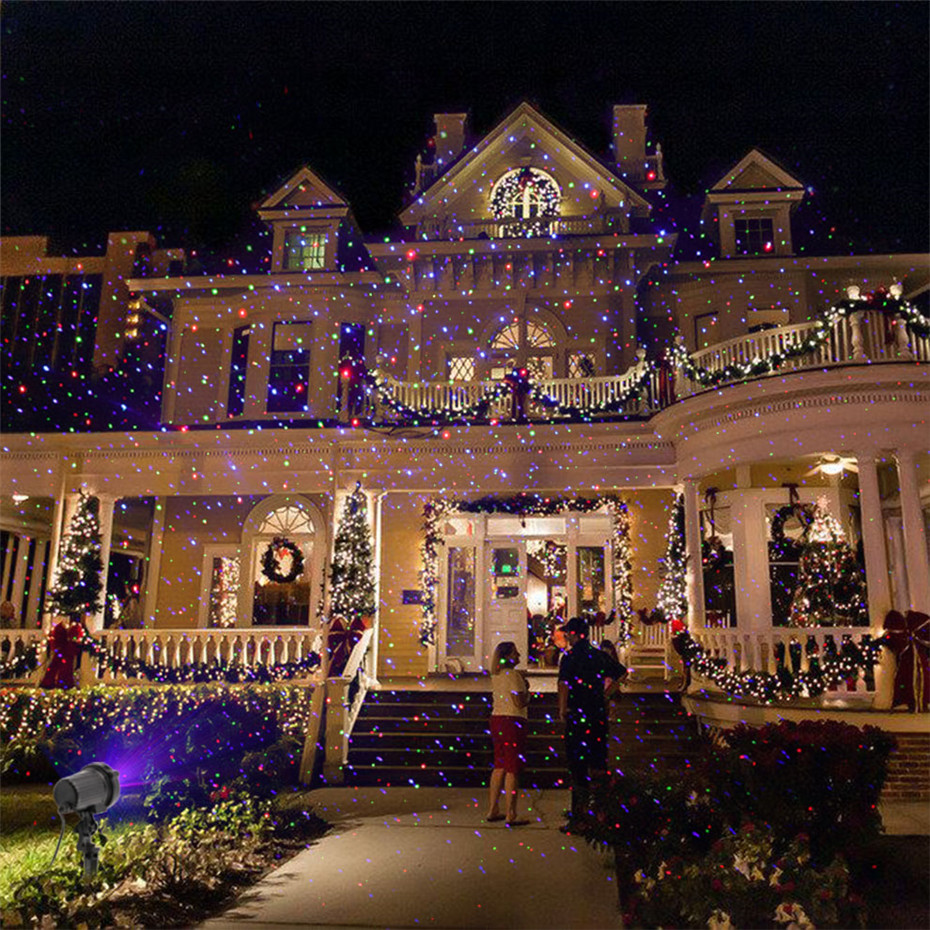 ALIEN Remote RGB Moving Static - Xmas Outdoor Lighting Decorations ulasan dan harga