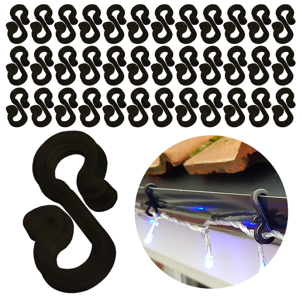 120Pcs Plastic Hooks Gutter Ho - Outdoor Lighting Cable ulasan dan harga