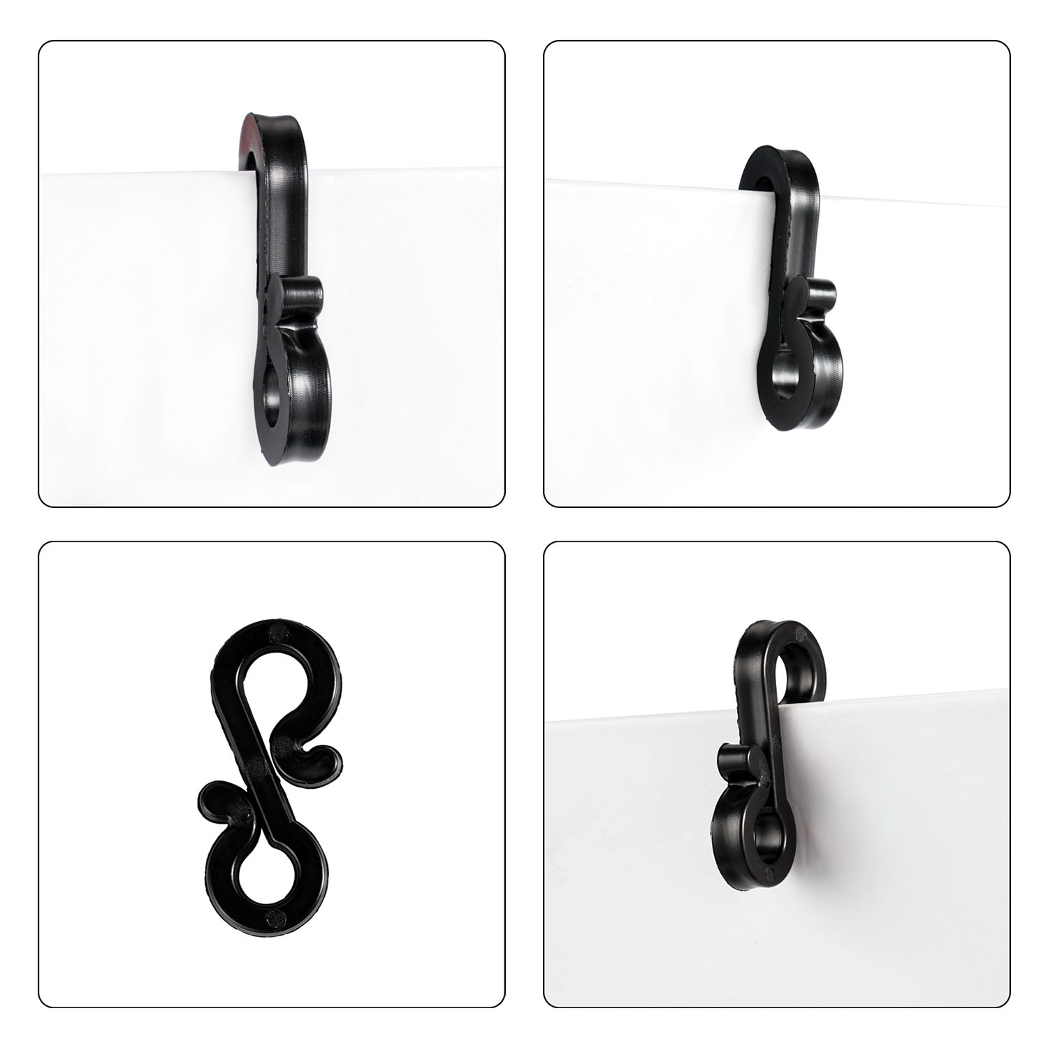120Pcs Plastic Hooks Gutter Ho - Outdoor Lighting Cable ulasan dan harga