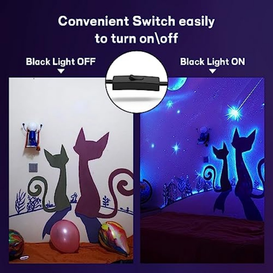 150W LED Black Light 2 Pack, B - Led Flood Light ulasan dan harga