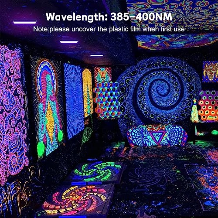 150W LED Black Light 2 Pack, B - Led Flood Light ulasan dan harga
