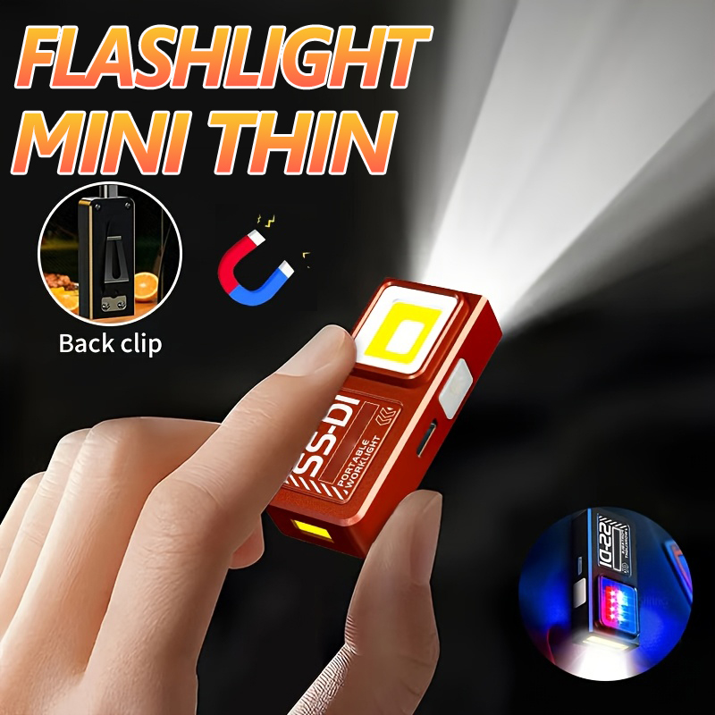 Mini COB LED Flashlight Rechar - Led Flood Light ulasan dan harga