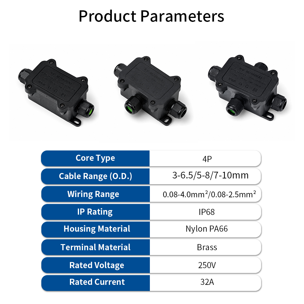 IP68 Waterproof Junction Box 2 - Outdoor Lighting Cable ulasan dan harga