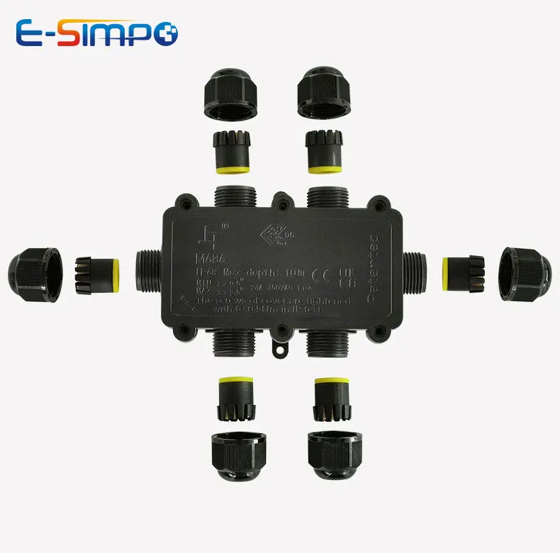 6Way 1IN5Out IP68 Underwater P - Outdoor Lighting Wire Connectors ulasan dan harga